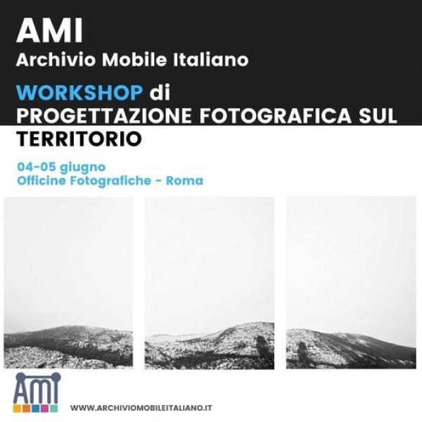 Archivio Mobile Italiano (AMI). Un workshop con Sara Munari e Simone Cerio per guidare i partecipanti alla strutturazione di un progetto sul territorio. A Officine Fotografiche sabato 4 e domenica 5 giugno