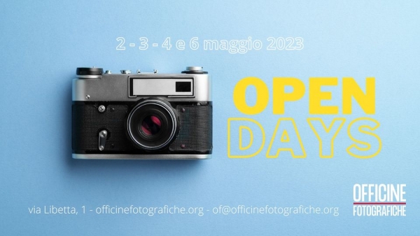 Open Days. Dal 2 al 6 maggio a Officine Fotografiche presentazione dei corsi e dimostrazioni pratiche relative ai corsi in partenza dall&#039;8 maggio